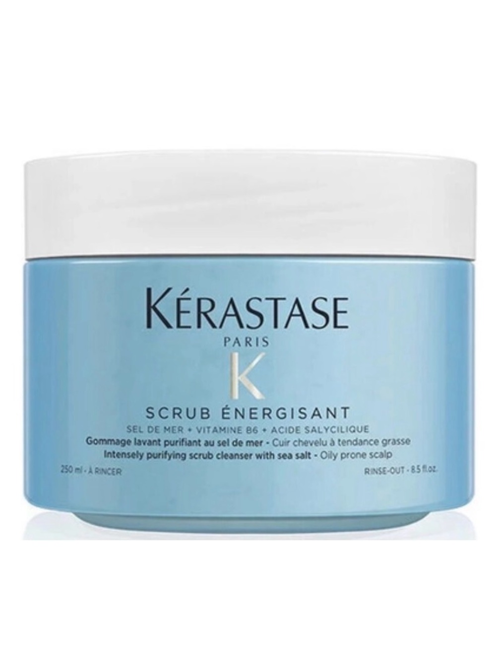 Kérastase Scrub Energisant Purifying Scalp Scrub Cleanser Sea Salt 250 ML NEW